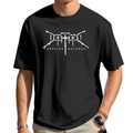 Deified Records White Triple Crucifix Logo Men's T-Shirt