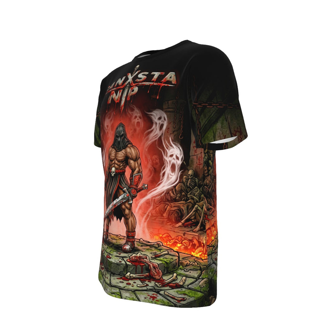 GANXSTA NIP "SOUL COLLECTOR" MEN'S FULL PRINT T-SHIRT