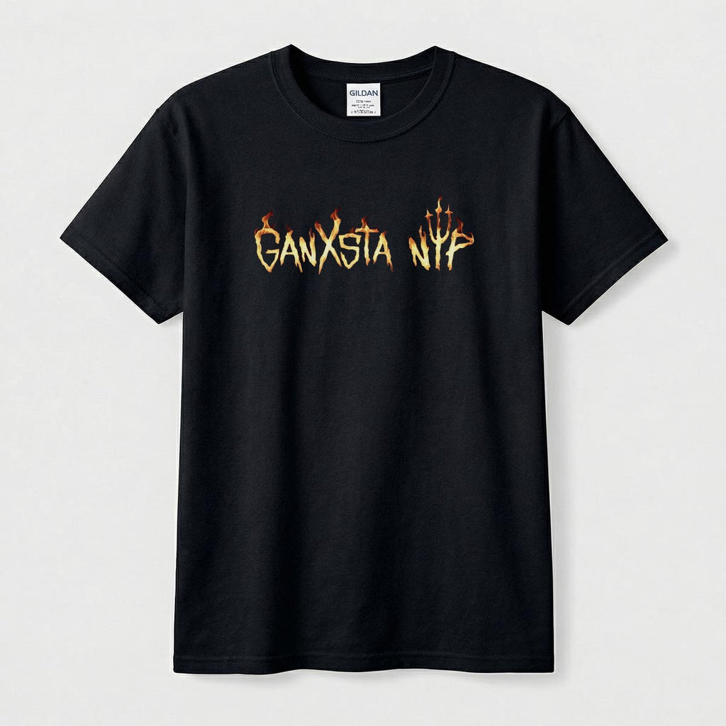 GANXSTA NIP FIRE LOGO MEN'S T-SHIRT
