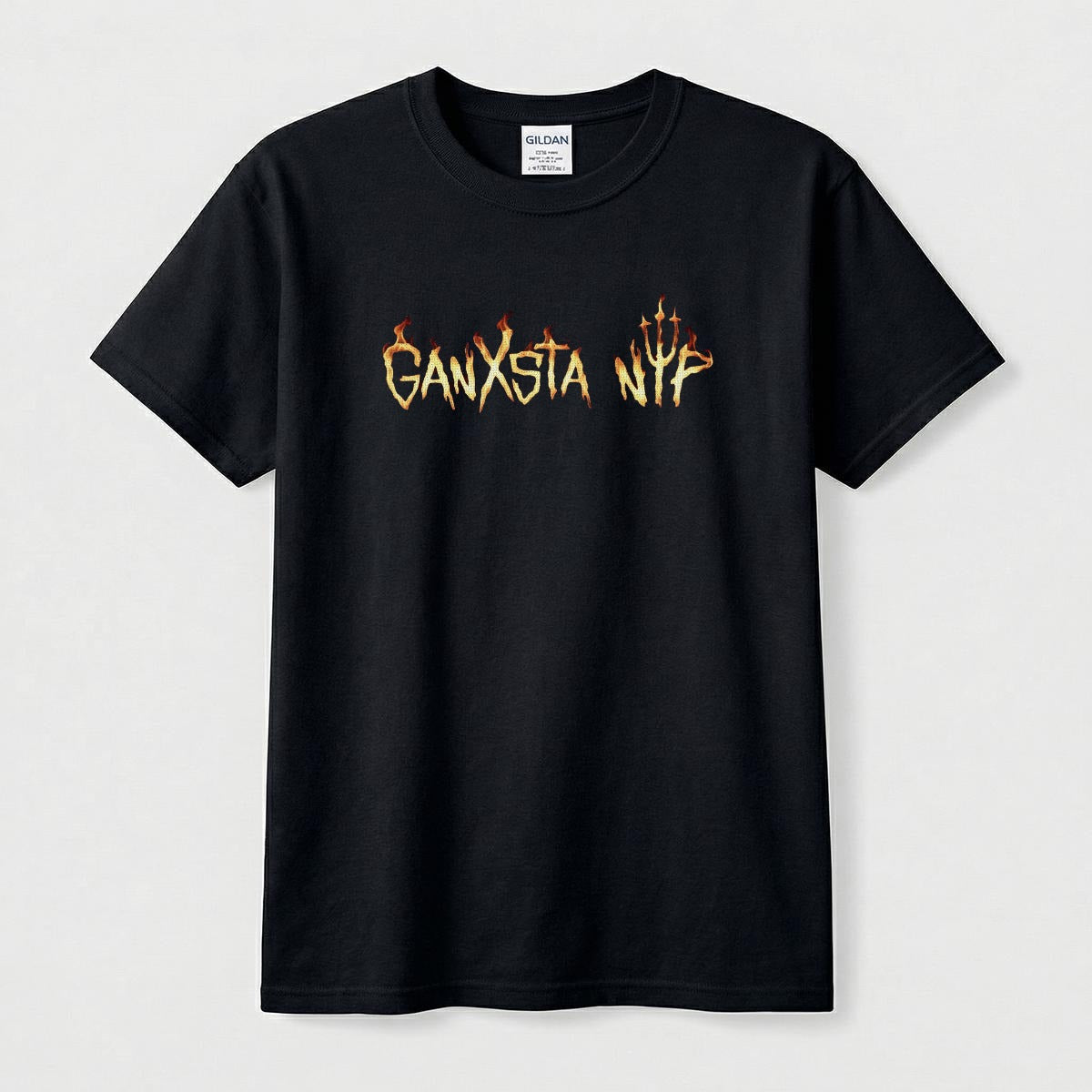 GANXSTA NIP FIRE LOGO MEN'S T-SHIRT