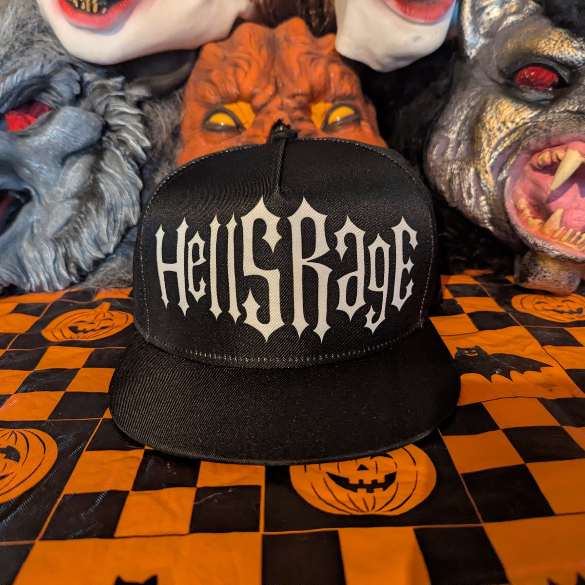 Hellsrage Black Snapback Hat
